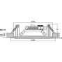 Monacor EDL-16 Altoparlante da Soffitto 16W