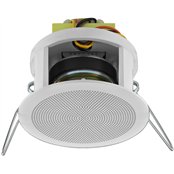 Monacor EDL-22/WS Haut-parleur Plafond Blanc - Qualité Sonore Professionnelle - Haut-parleurs