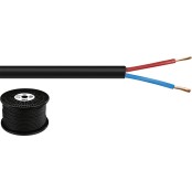 Monacor SPC-525/SW Luidsprekerkabel Zwart 2x 2.5mm²