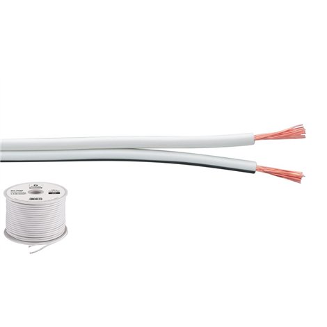 Cable de altavoz Monacor SPC-70/WS 2 x 0.75 mm² 100 m CALIDAD ECONÓMICA