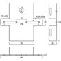MONACOR ITH-300 Suporte de Poste - Capacidade de 100 kg