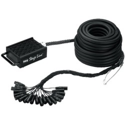Stage Box 25M Multipaired Cable with aluminium strain relief and cable bending protection