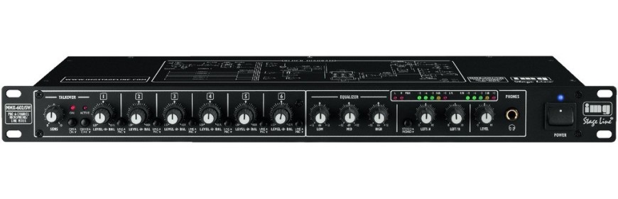 Mixer e pré-amplificador de microfone - Studio & Broadcast Solutions