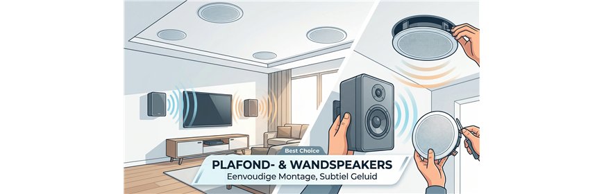 Plafond en Wandspeakers - Studio & Broadcast Solutions